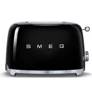 image of SMEG 50s Retro Style TSF01BLUK 2 Slice Toaster