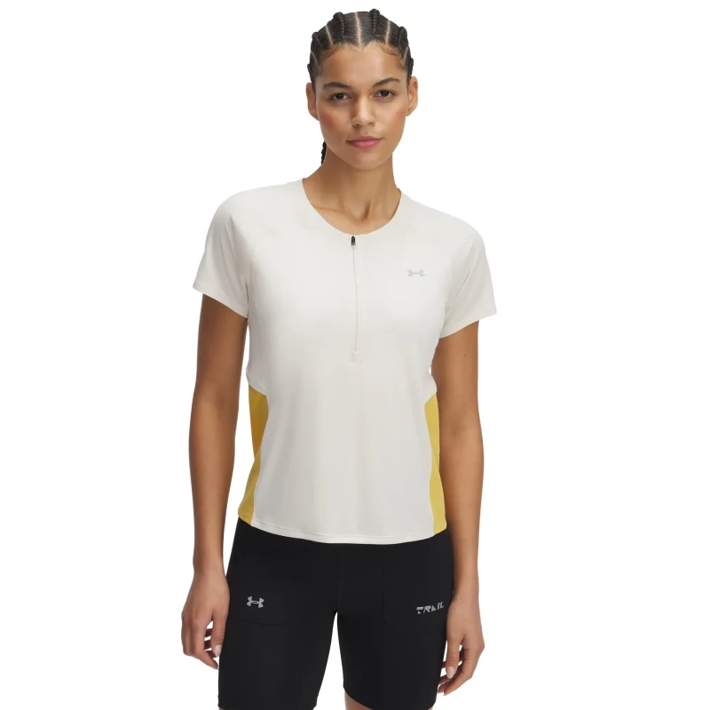 Image of Womens 1/2 Zip Training Top Under Armour Gris Female XS