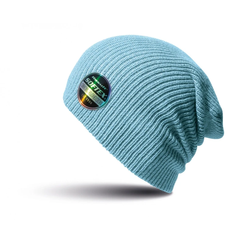Image of Result Result Men Winter Essentials Core Softex Beanie Hat in Baby Blue Baby Blue One Size Male 5057080699827