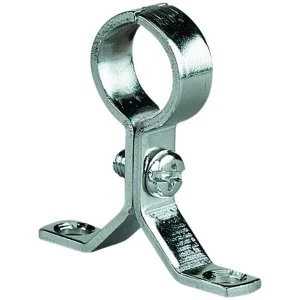 image of Wickes Chrome Effect Stand Off Pipe Clips - 15mm Pack of 2