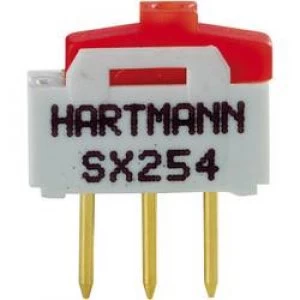 image of Slide switch 12 Vdc 0.5 A 1 x OnOn Hartmann SX254