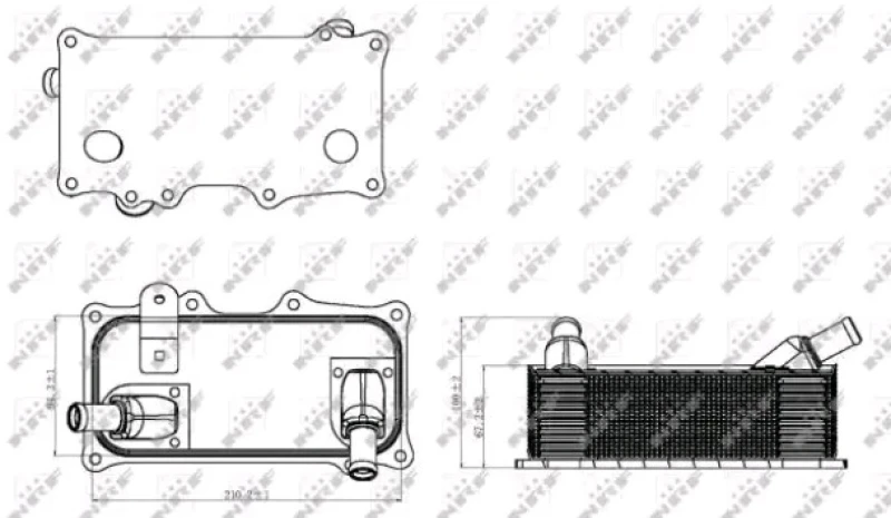 Image of NRF 31318 Oil Cooler Oil Cooler,engine oil (469)