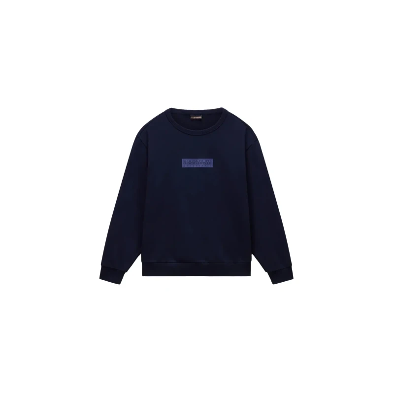 Image of Sweatshirt child Napapijri New Box Logo Bleu Unisex 4 ans