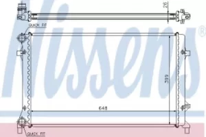 image of 65277 Nissens Car Radiator Thermal Control engine cooling