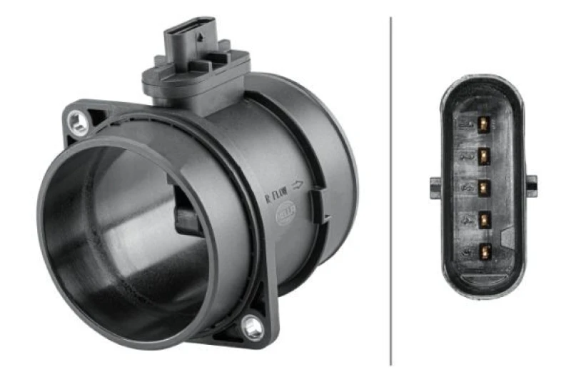 Image of HELLA Mass air flow sensor HELLA 8ET 358 095-621