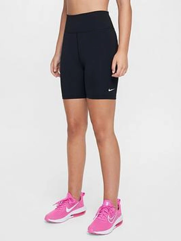 Image of Nike Sportswear Big Kids (Girls') Bike Shorts - Black Female 13 - 14 Years