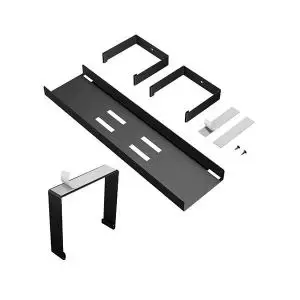 image of D-Line Desk Cable Tray Steel Black 604562 DL60456