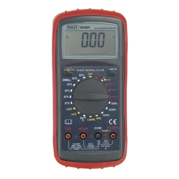 Image of Genuine SEALEY TA101 Digital Automotive Analyser 12 Function