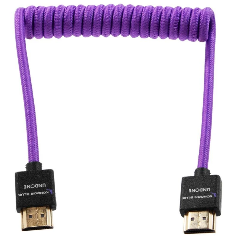 Image of Kondor Blue Gerald Undone HDMI to HDMI 2.0 Cable 12 to 24-Inch Purple