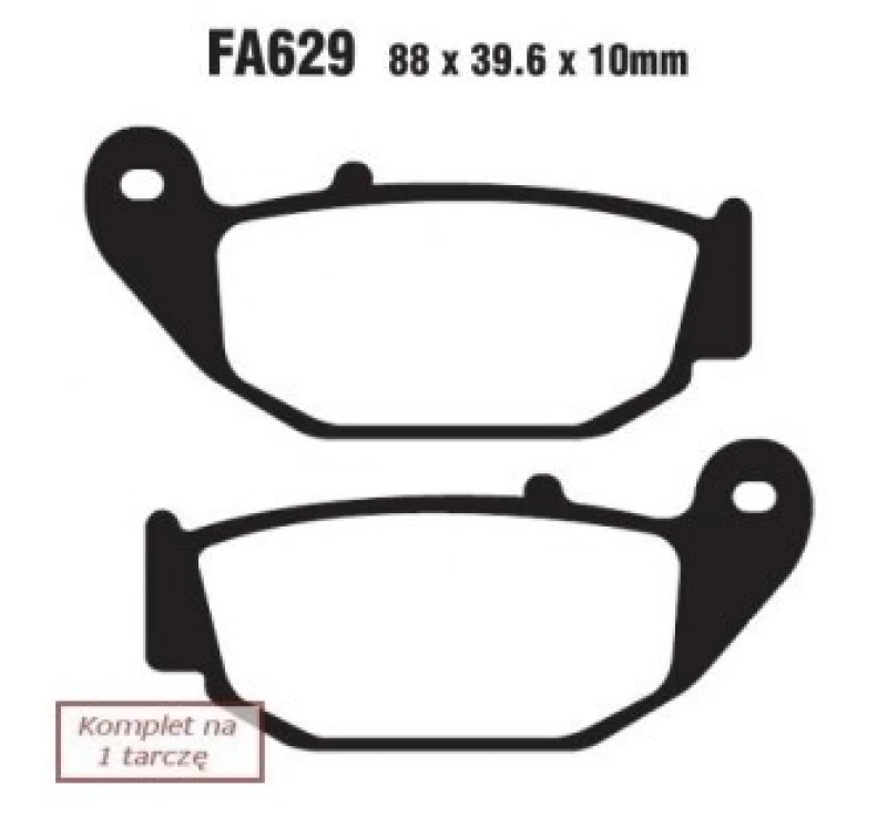 Image of EBC Brakes FA629 Brake pad set Brake Pad Set,disc brake (402)