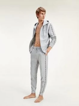 Image of Tommy Hilfiger Side Tape Cuffed Lounge Track Pant - Light Gey Heather