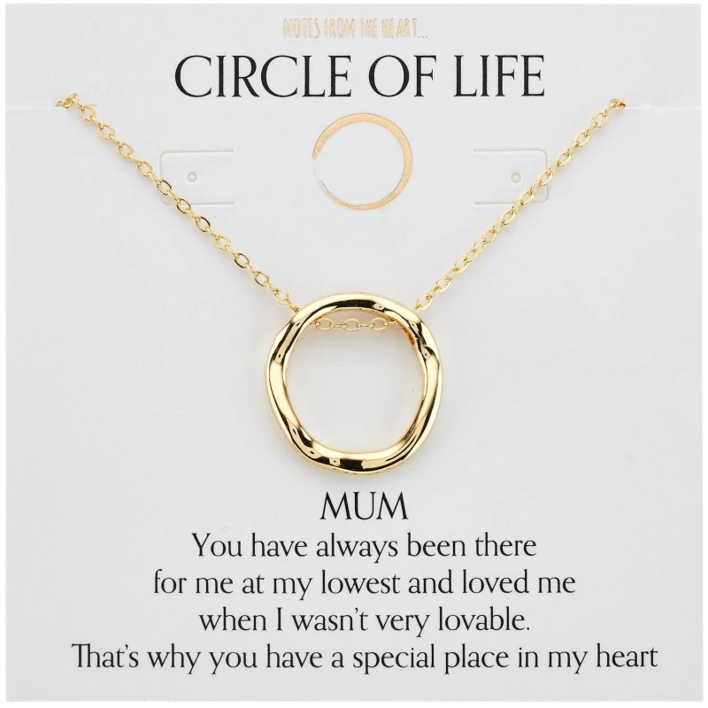 Image of Notes From The Heart NFTH MUM CIRCLE OF LIFE Gold unisex One Size