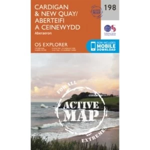 image of Cardigan and New Quay, Aberaeron by Ordnance Survey (Sheet map, folded, 2015)