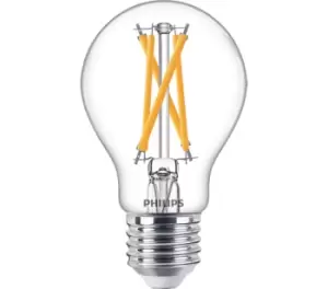 Image of Philips Classic 7W LED Bulb ES E27 GLS Warm White Dimmable - 77042600