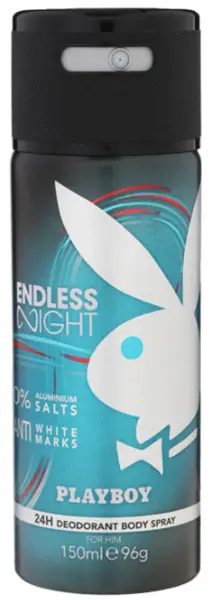 image of Playboy Endless Night Deodorant For Him 150ml