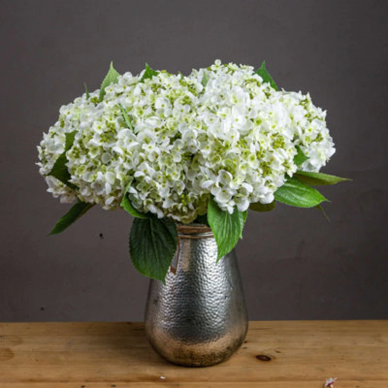 Image of Love Lace White Lace Cap Hydrangea Artificial Flower White