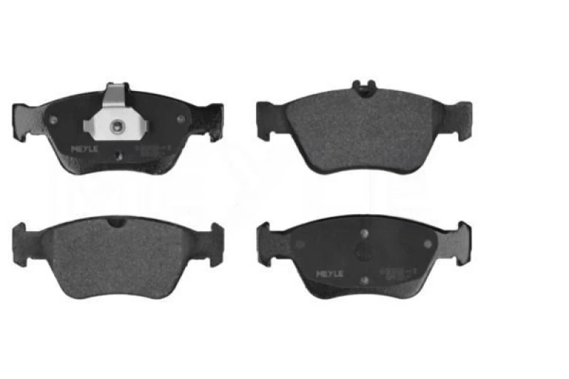 Image of MEYLE 025 216 6419 Brake pad set Front Axle, prepared for wear warning indicator, Original Quality, with anti-squeak plate Brake Pad Set,disc brake (