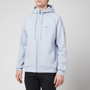 Image of BOSS Athleisure Mens Saggy 1 Zip-Through Hoodie - Open Blue - L