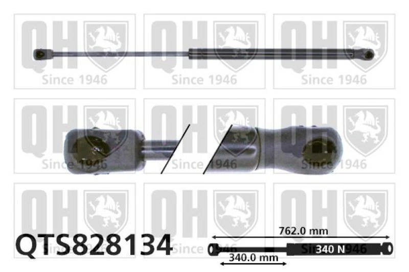 Image of QUINTON HAZELL Bonnet strut QUINTON HAZELL QTS828134