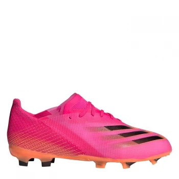 Image of adidas X Ghosted.1 Childrens FG Football Boots - ShockPink/Orang