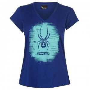 image of Spyder Allure Graphic T Shirt Ladies - Blue