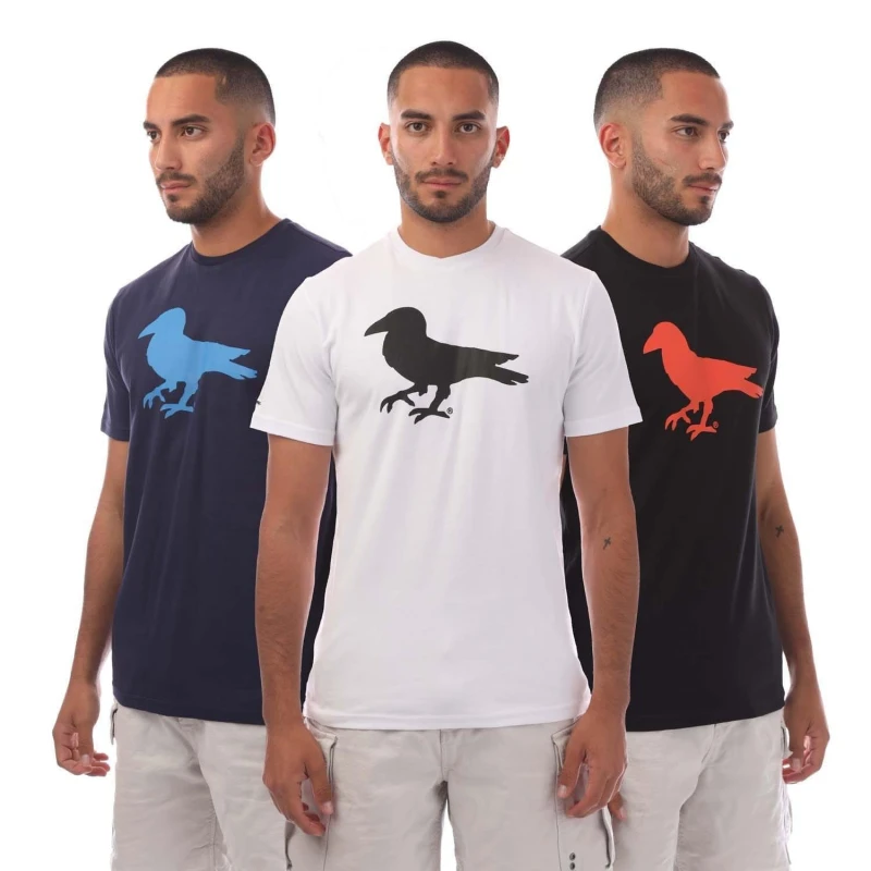 Image of Modern Amusement 3 Pack of Cali Crown Print T-Shirt Black male S