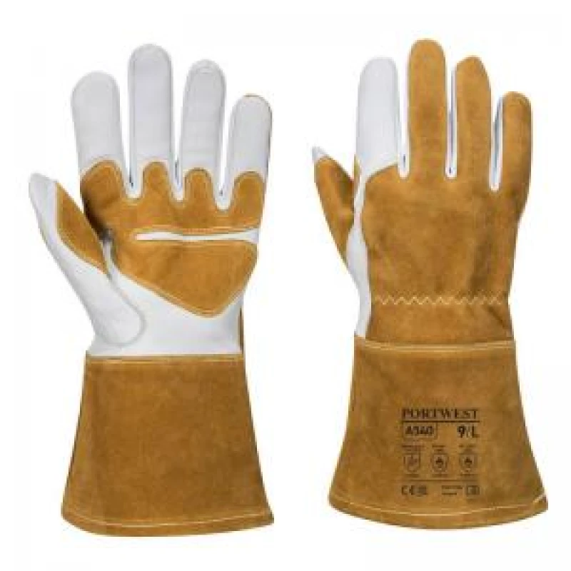 Image of Portwest Mig Welding Gauntlets A540BRRXXL Colour: Brown