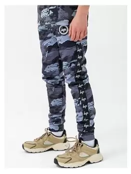 image of Hype Boys Gloom Camo Crest Jogger - Grey, Size 3-4 Years