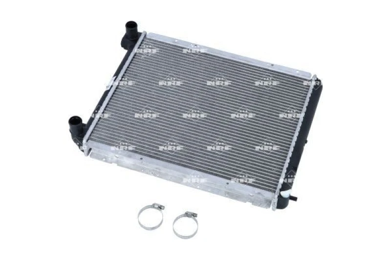 Image of NRF 507352 Engine radiator EASY FIT Brazed cooling fins, Aluminium, with mounting parts Aluminium Radiator,engine cooling (470)
