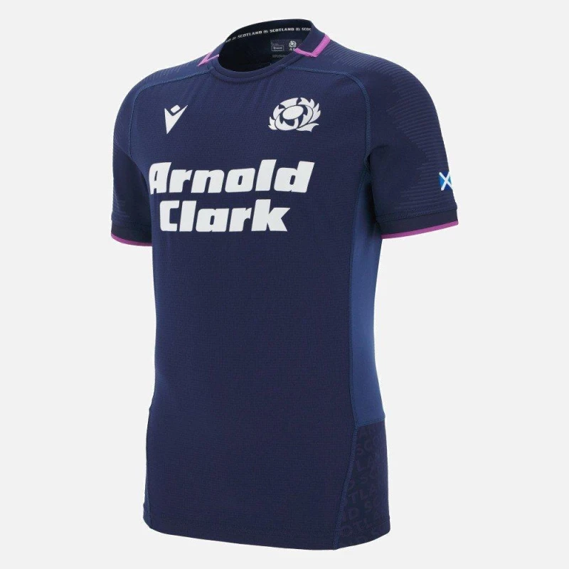 Image of Macron Scotland Rugby 2025 Home Shirt Womens Navy female 10