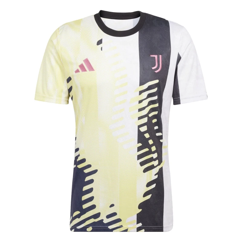 Image of adidas Juventus Prematch Shirt 2024 2025 Adults Yellow/Black male XS