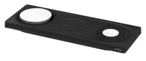 Image of Belkin 3-in-1 15W Qi Wireless Charger Pad - Black