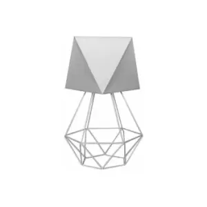 image of Helam Karo+Adamant Table Lamp Grey 24cm