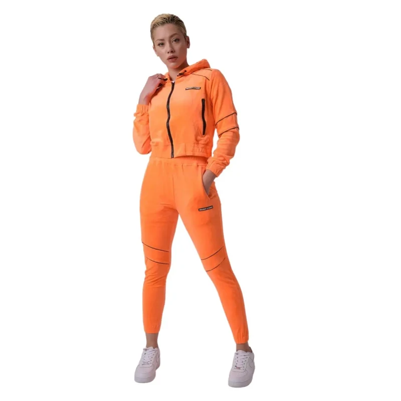 Image of Project X Paris Basic jogging trousers with contrast piping For Her Project X Paris Orange Female L
