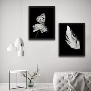 Image of Be Free Set Multicolor Decorative Framed Painting (2 Pieces)