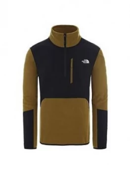 Image of The North Face Glacier Pro 1/4 Zip Fleece - Green/Black Size M Men