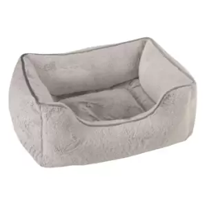 Image of Zoon Silver Square Faux Furbed - Silver - X-Large