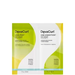 image of DevaCurl Low Poo Delight and One Condition Delight 57ml