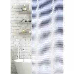 Image of Showerdrape Horizon Polyeter Shower Curtain - Blue