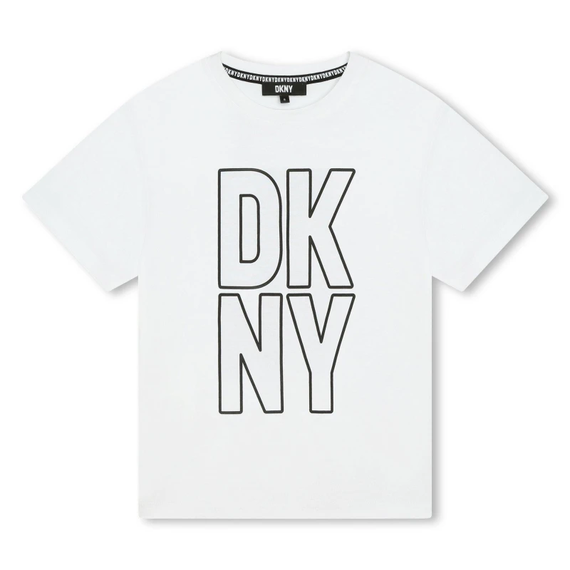 Image of DKNY Kids Logo T-Shirt White 10P male 6Y