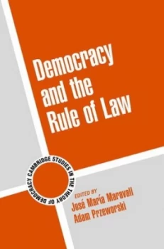 Image of Democracy and the Rule of Law by Jos Mara Maravall Book