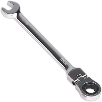 Image of Sealey Flexible Head Ratchet Combination Spanner Metric 10mm