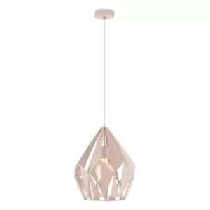 Image of Eglo Geometric Pastel Apricot Pendant