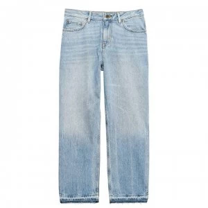 image of Jack Wills Cornwall Tapered Girlfriend Jeans - Pale Indigo