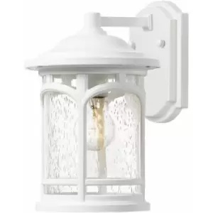 Image of Loops - Outdoor IP44 1 Bulb Wall Light Lantern White LED E27 60W d02296