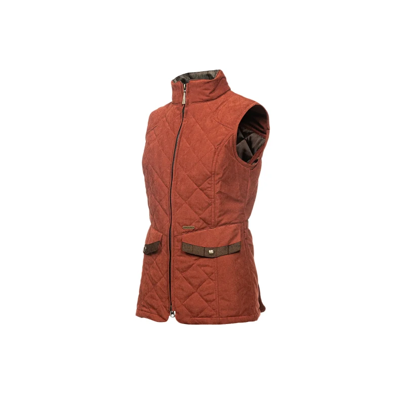 Image of Baleno Womens Baleno Chester Quilted Vest Rouge Female M