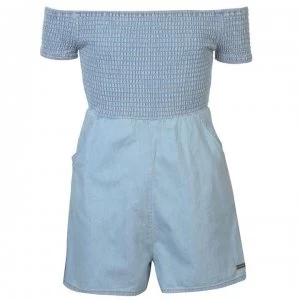 image of Firetrap Den Playsuit Junior Girls - Mid Wash