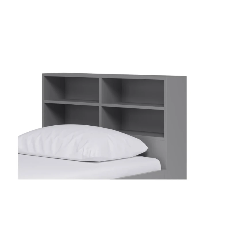 Image of KUDL HOME Bookcase headboard attachment in Grey Grey Unisex