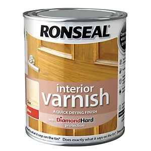 image of Ronseal Interior Varnish - Gloss Clear 750ml