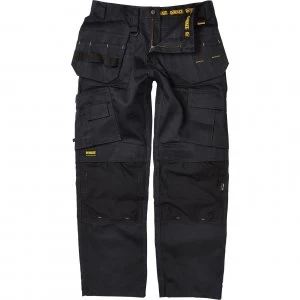 Image of DEWALT Mens Pro Tradesman Work Trousers Black 42" 31"